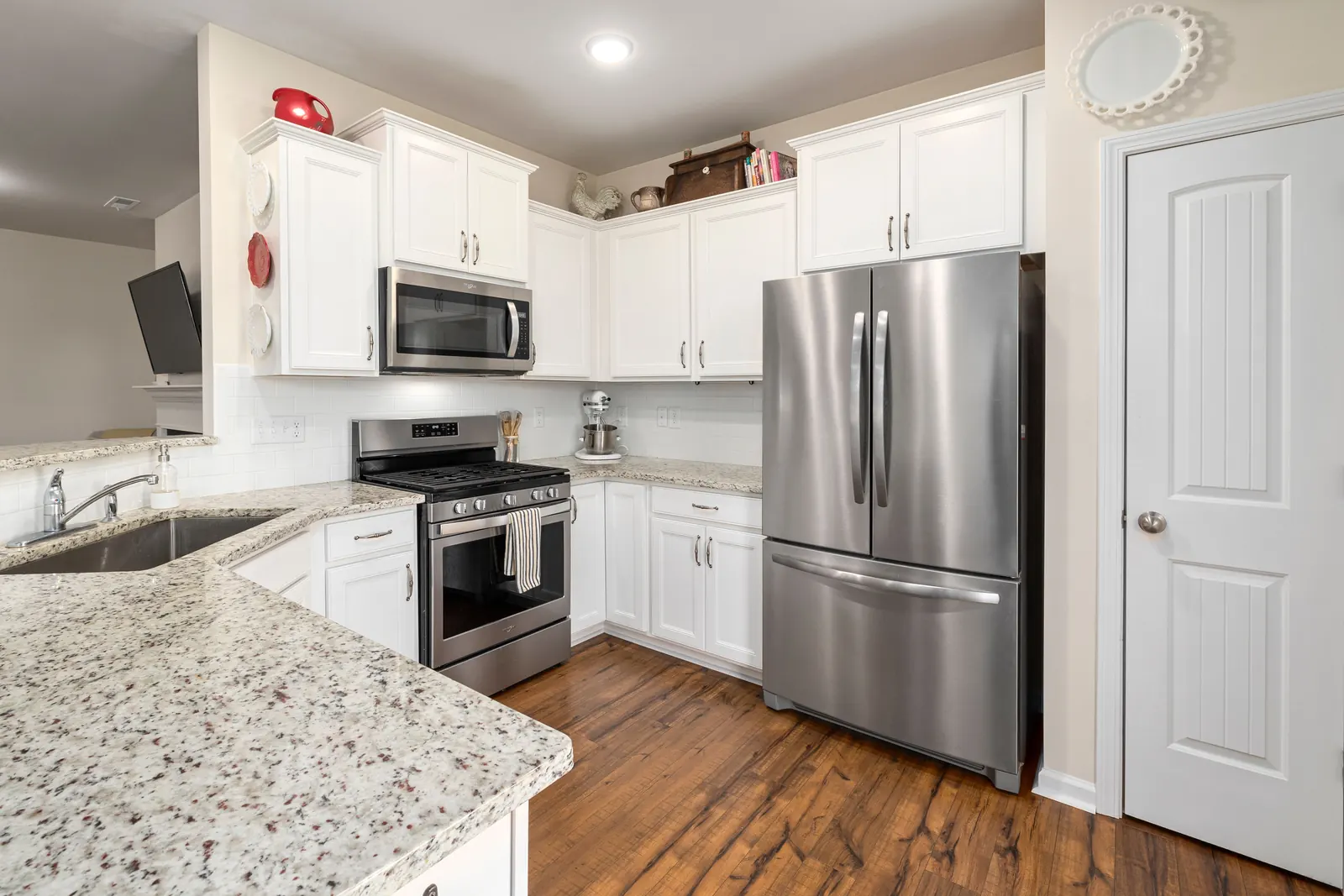 Modern refrigerator in a residential kitchen