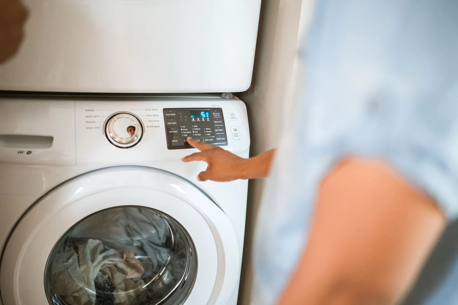 Digital washing machine controls